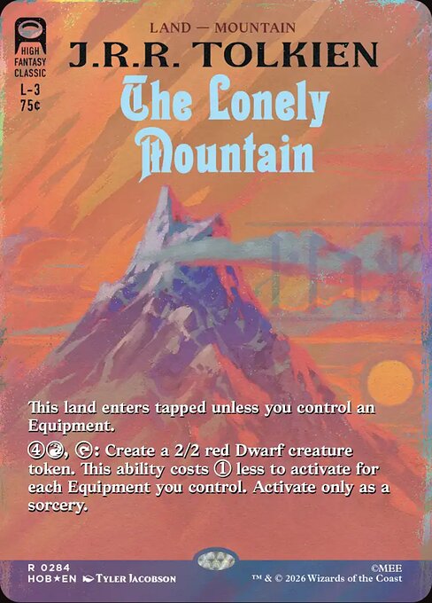 MTG The Lonely Mountain HOB 284 Alternate Art Nonfoil