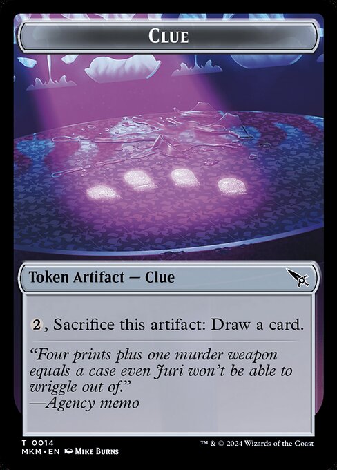 MTG Clue Token MKM 014 Token Nonfoil