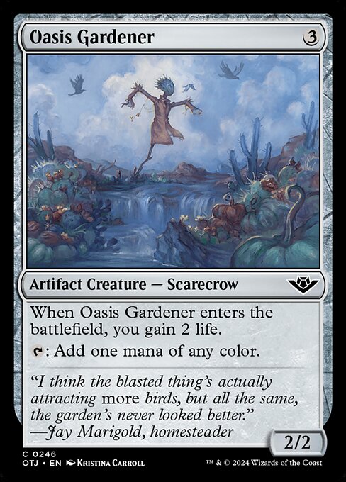MTG Oasis Gardener OTJ 246 Regular Foil