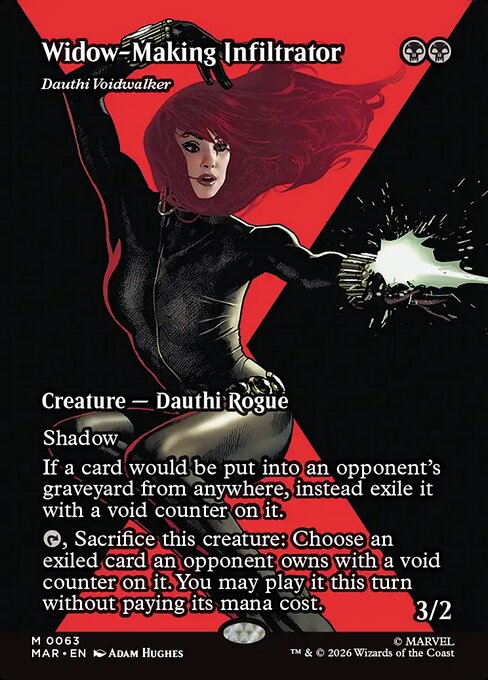 MTG Dauthi Voidwalker MAR 063 Borderless Source Material Foil