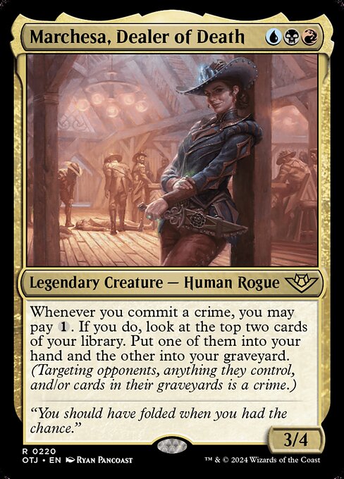 MTG Marchesa, Dealer of Death OTJ 220 Regular Foil