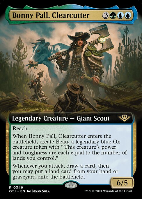 MTG Bonny Pall, Clearcutter OTJ 349 Extended Art Foil