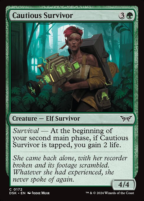 MTG Cautious Survivor DSK 172 Regular Nonfoil