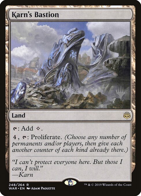 MTG Karn's Bastion PWAR 248P Promo Pack Nonfoil front