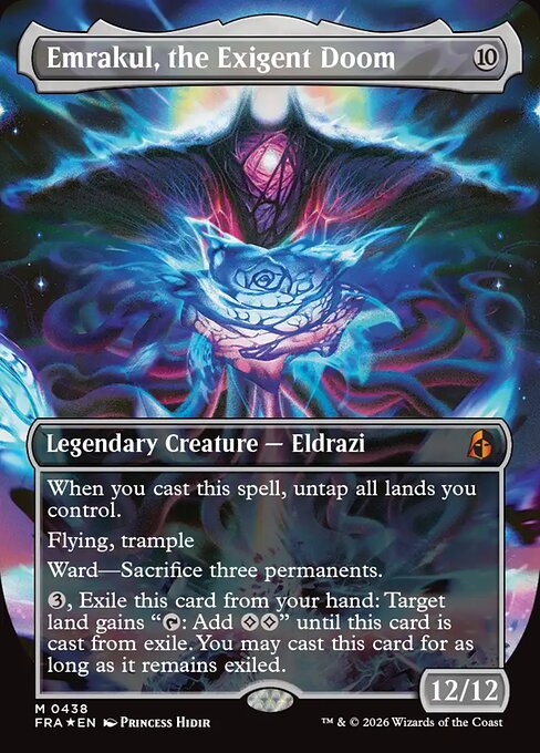 MTG Emrakul, the Exigent Doom FRA 438 Secret Lair Bundle Foil front