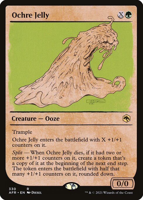 MTG Ochre Jelly AFR 330 Rulebook Showcase Foil