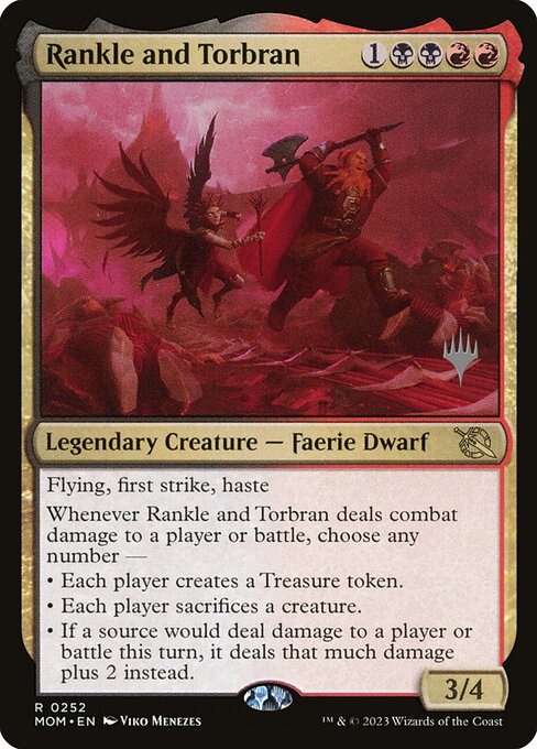 MTG Rankle and Torbran PMOM 252p Promo Pack Foil