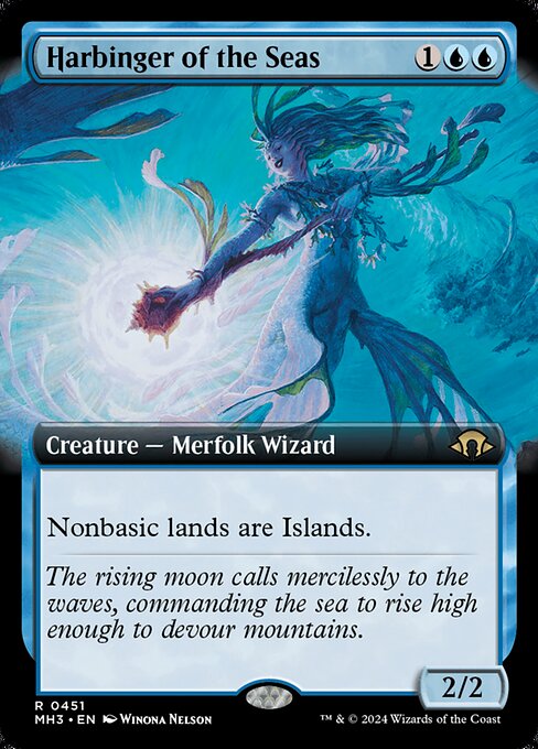 MTG Harbinger of the Seas MH3 451 Extended Art Nonfoil