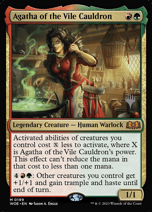 MTG Agatha of the Vile Cauldron PWOE 199p Promo Pack Foil