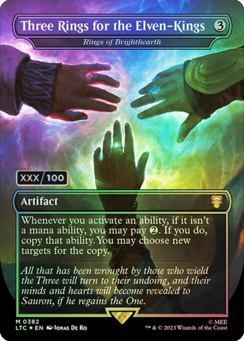 MTG Rings of Brighthearth LTC 382z Showcase Ring Foil