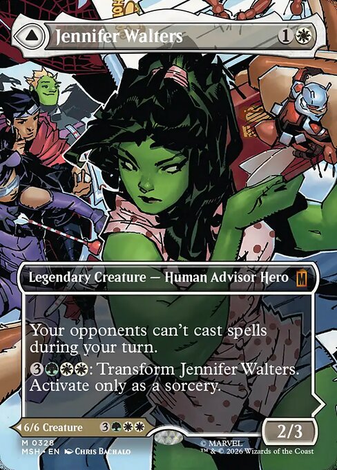 MTG Jennifer Walters // The Sensational She-Hulk MSH 328 Borderless Scene Foil