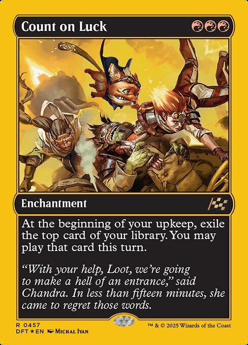 MTG Count on Luck DFT 457 Regular First-Place Foil