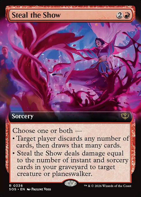MTG Steal the Show SOS 336 Extended Art Nonfoil