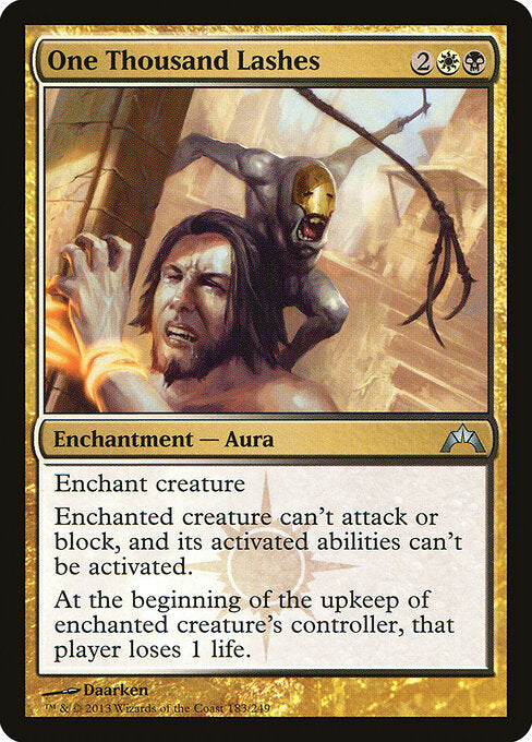MTG One Thousand Lashes GTC 183 Regular Foil