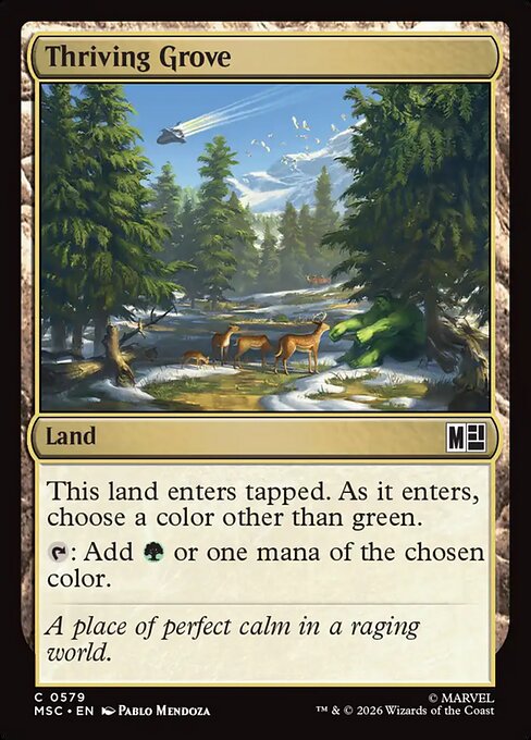 MTG Thriving Grove MSC 579 Regular Foil