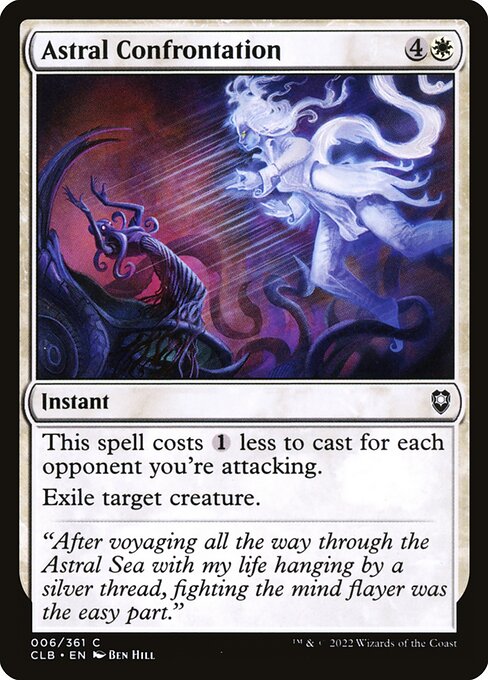 MTG Astral Confrontation CLB 006 Regular Foil