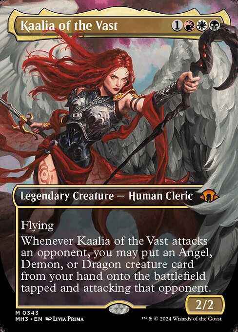 MTG Kaalia of the Vast MH3 343 Borderless Frame Break Nonfoil