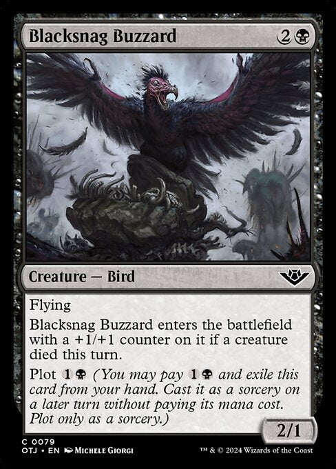 MTG Blacksnag Buzzard OTJ 079 Regular Foil