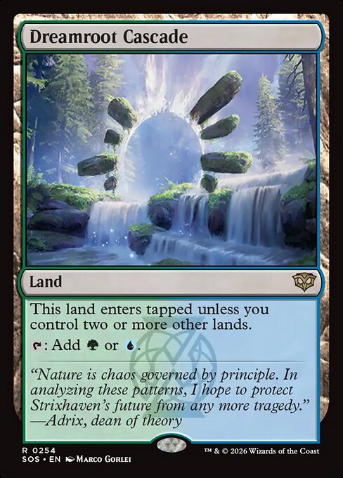 MTG Dreamroot Cascade SOS 254 Regular Nonfoil