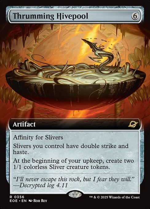 MTG Thrumming Hivepool EOE 356 Extended Art Nonfoil