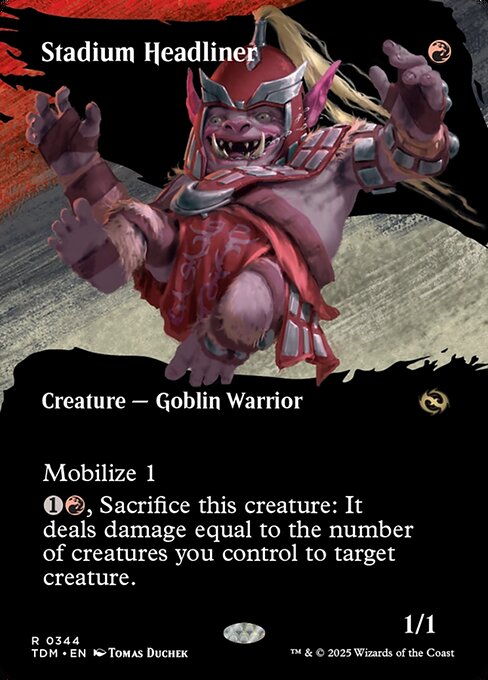 MTG Stadium Headliner TDM 344 Borderless Clan Nonfoil