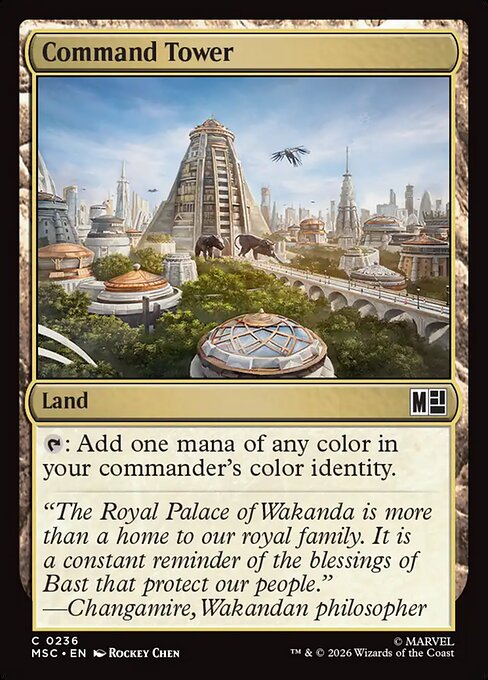 MTG Command Tower MSC 236 Regular Surge Foil