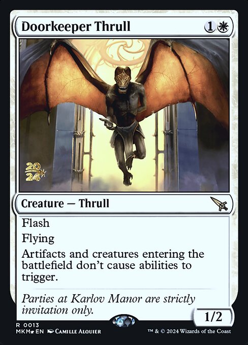 MTG Doorkeeper Thrull PMKM 013s Prerelease Foil