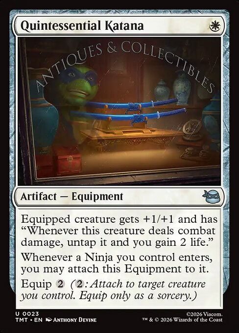 MTG Quintessential Katana TMT 023 Regular Foil