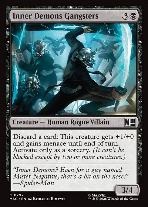 MTG Inner Demons Gangsters MSC 797 Regular Foil