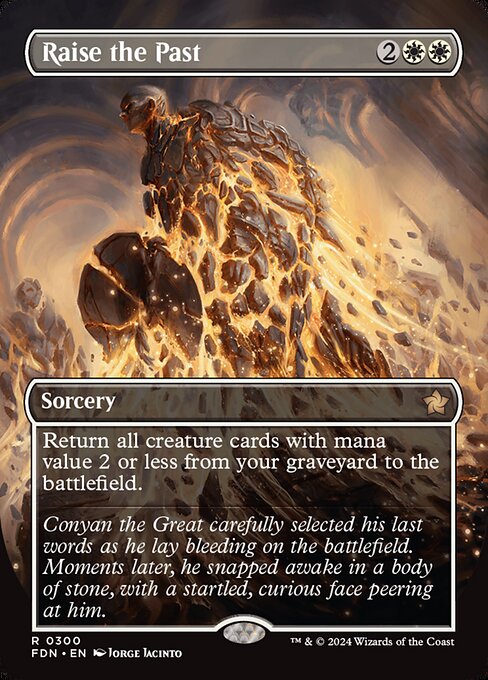 MTG Raise the Past FDN 300 Borderless Foil