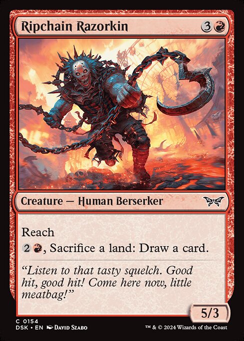MTG Ripchain Razorkin DSK 154 Regular Nonfoil