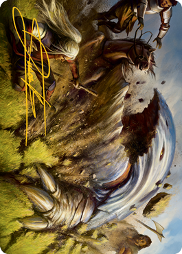 MTG Bulette AAFR 016 Art Card Gold Stamped Signature