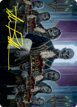 MTG Dying to Serve AVOW 032 Art Card Gold Stamped Signature front