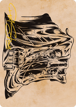 MTG Gelatinous Cube AAFR 071 Art Card Gold Stamped Signature