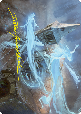 MTG Hallowed Haunting AVOW 012 Art Card Gold Stamped Signature front