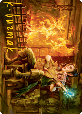 MTG Wish AAFR 050 Art Card Gold Stamped Signature
