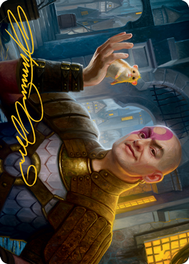 MTG Minsc, Beloved Ranger AAFR 033 Art Card Gold Stamped Signature