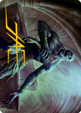 MTG Sepulcher Ghoul AAFR 018 Art Card Gold Stamped Signature