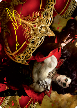 MTG Bloodvial Purveyor AVOW 072 Art Card Gold Stamped Signature front