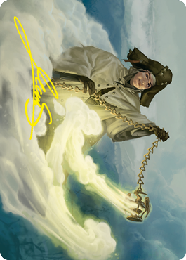 MTG Traveling Minister AVOW 019 Art Card Gold Stamped Signature front