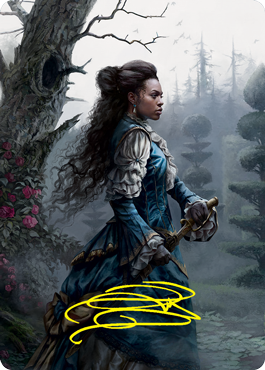 MTG Mina Harker AVOW 070 Art Card Gold Stamped Signature front