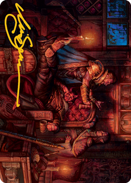 MTG Long Rest AAFR 051 Art Card Gold Stamped Signature