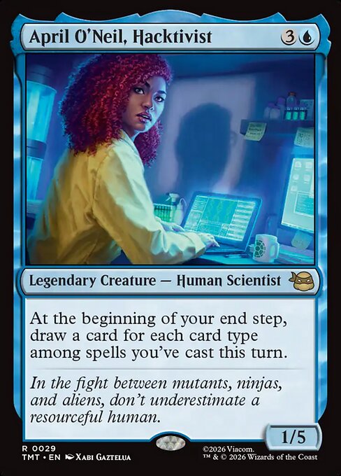 MTG April O'Neil, Hacktivist TMT 029 Regular Foil