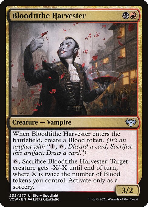 MTG Bloodtithe Harvester VOW 232 Standard Foil front