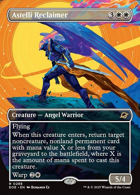 MTG Astelli Reclaimer EOE 288 Borderless Triumphant Nonfoil