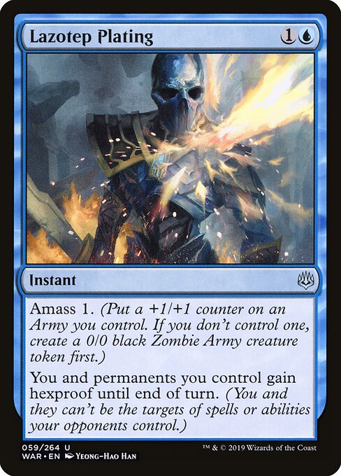 MTG Lazotep Plating WAR 059 Standard Foil front