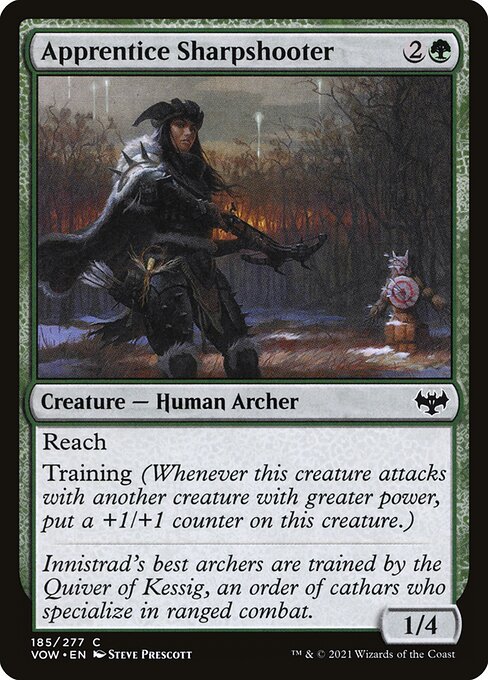 MTG Apprentice Sharpshooter VOW 185 Standard Nonfoil front