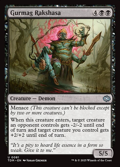 MTG Gurmag Rakshasa TDM 081 Regular Foil