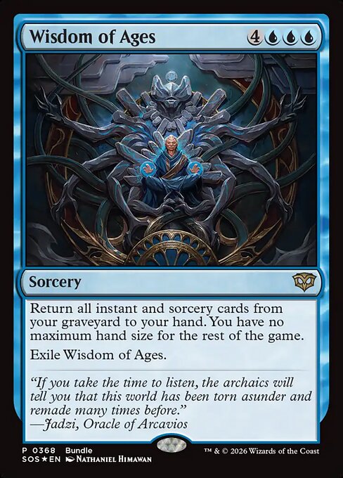MTG Wisdom of Ages SOS 368 Bundle Promo Foil