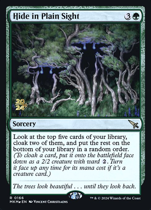 MTG Hide in Plain Sight PMKM 166s Prerelease Foil